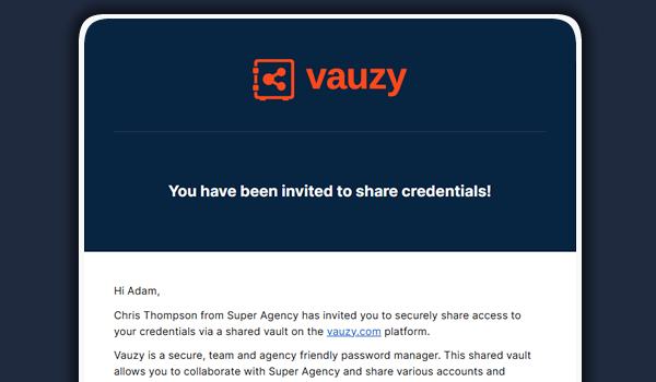 Agency plans can invite an unlimited number of clients on a free, restricted plan to collaborate safely via shared client vaults Agency plans can invite an unlimited number of clients on a free, restricted plan to collaborate safely via shared client vaults